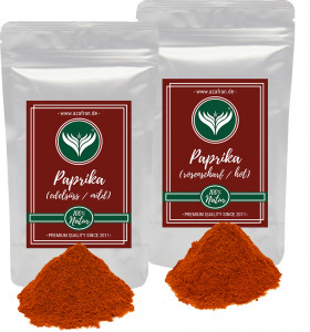 Paprika (edelsüß + scharf) 250 Gramm